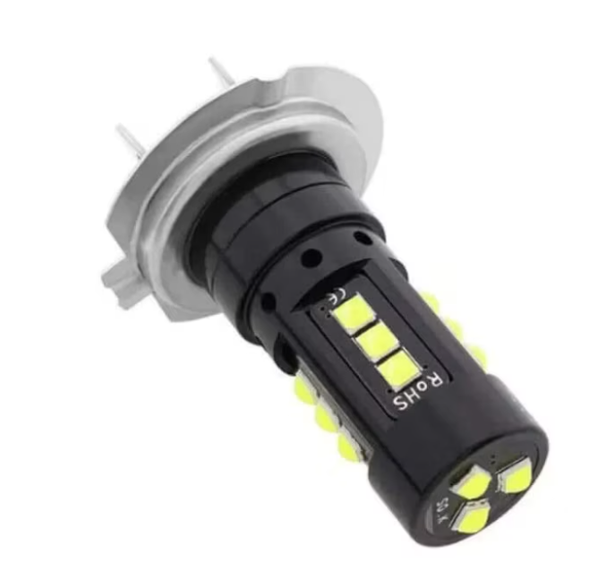 Set 2 becuri auto LED H7, 12V, 15 LED SMD, 80W/set, Lumina alba 6000K, BZRSH, 8000Lm [2]