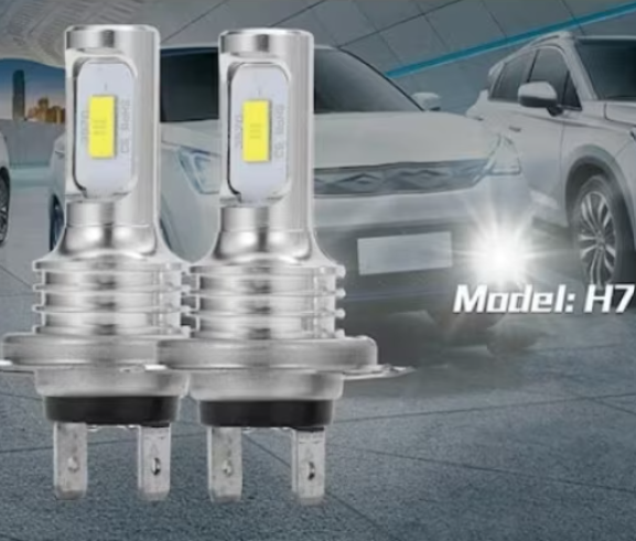 Set 2 becuri auto LED H7, 12V, 4000LM, 6000K, 55W, BZRSH [2]