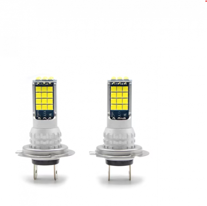 Set 2 Becuri Auto Led H7, 45W/bec, 30 SMD, 6000K, 8500Lm, BZRSH, 12V [3]
