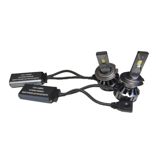 Becuri LED H7 V20 Ultra PRO - 12000 lumeni, 6000K alb rece, CANBUS, fara eroare [4]