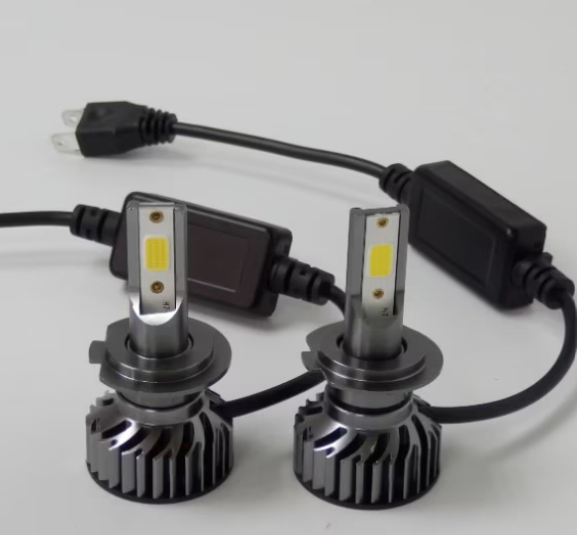 Set 2 becuri auto LED H7 F2 COB, 100W, BZRSH, lumina alb-rece, 12.000 lumeni, 12V [2]