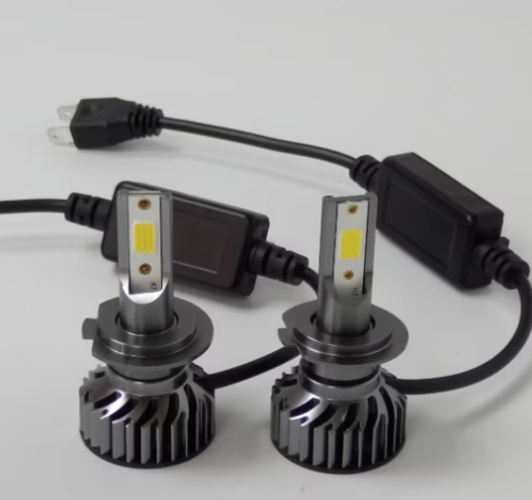 Set 2 becuri auto LED H7 F2 COB, 100W, BZRSH, lumina alb-rece, 12.000 lumeni, 12V [2]