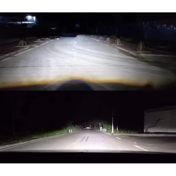 Set 2 Becuri LED H7 Mini 120W, 12000LM, 6500K Alb Rece, Canbus Integrat, Plug & Play, 12V, Fără Eroare Bord [4]