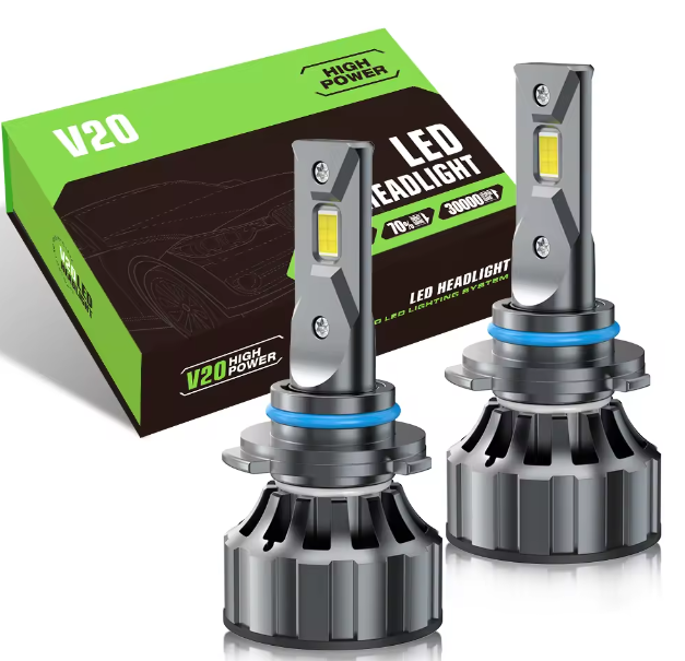 Set 2 becuri LED auto, 12V, soclu H11, Super Canbus, model V20, 120W, 12.000 lumeni, BZRSH, fara eroare [3]