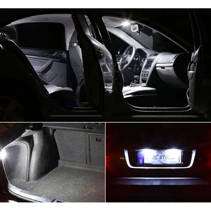 Set 2 Becuri LED Auto c5w Sofit 39mm 12 led Canbus pentru Plafoniera, Portbagaj, Lampi numar Lumina Alba, fara eroare in bord [3]