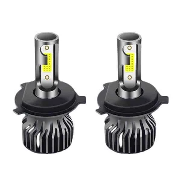 Set 2 becuri led H4 F2, 12000 lumeni, putere 100W, 6000k, lumina alb-rece. [3]