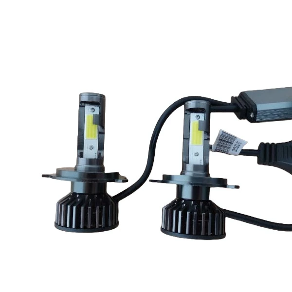 Set 2 becuri led H4 F2, 12000 lumeni, putere 100W, 6000k, lumina alb-rece. [2]