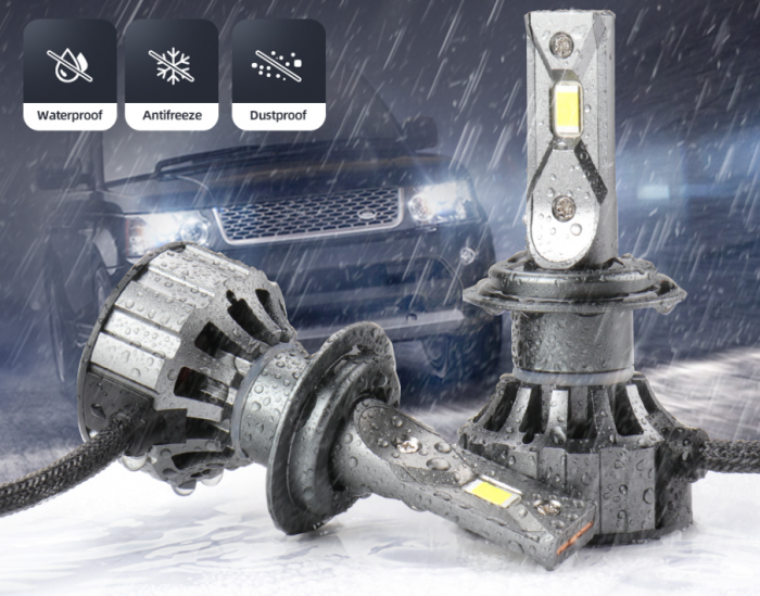 Set 2 becuri LED H7, 180W, 6000K, Canbus, 16000Lm [5]