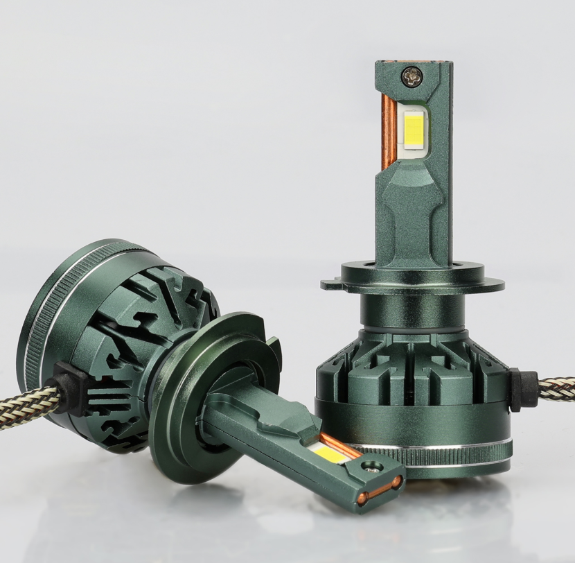 Set 2 Becuri LED H7 V45 Pro — 120W, 18000 Lumeni (9000lm/bec), Chip CSP 3570, Canbus Anti-Eroare [2]