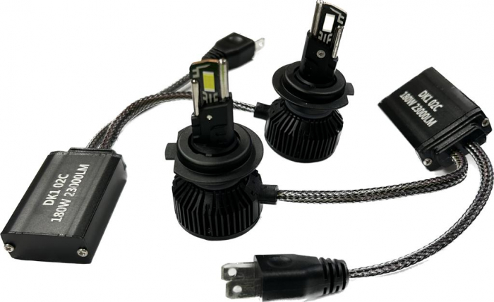 Set 2 becuri LED T55 mini, 180W, Canbus, 60mm, fara eroare, 23000Lm, 6000K, +400% [7]