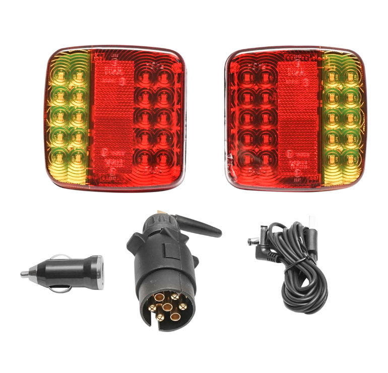 Set 2 x Lampi Magnetice LED WiFi, Control Wireless, 12/24V, Baterie 2000mAh, Cablu Inclus, IP65 – Semnalizare Mobilă și Versatilă pentru Auto, Remorci sau Utilaje [1]
