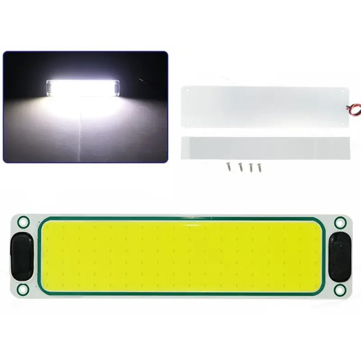 Set 2 Lampi LED COB 156 LED 20W 12-24V BZRSH pentru Dubă, Camion, Rulotă – Iluminare Compartiment Marfă, Lumina Alb Rece 6000K, Cu Intrerupator [6]