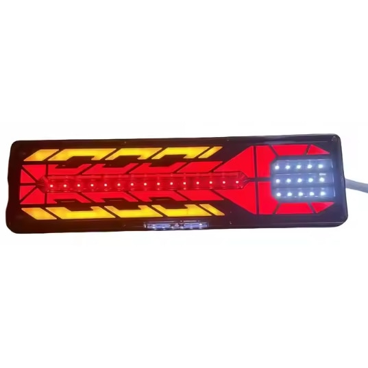 Set 2 Lampi LED Spate Universale BZRSH, 12-24V, 46x13cm, rosu/portocaliu/alb [2]