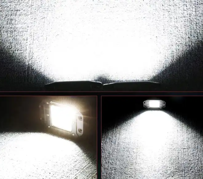 Set 2 Proiectoare auto LED 48W, 14LED 3 randuri 12/24V, aluminiu [5]