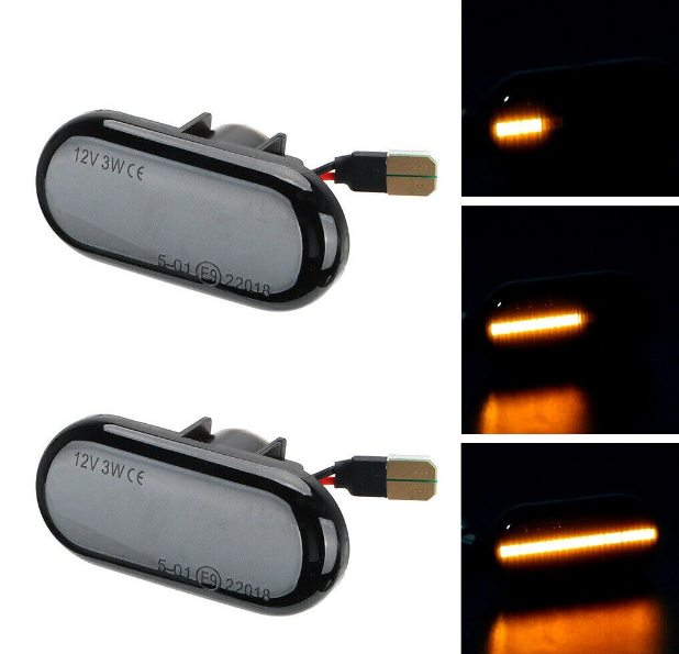 Set 2 Semnalizari Dinamice LED Renault Clio Laguna Megane Nissan Opel [7]