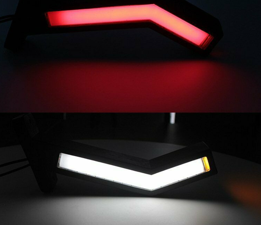 Set 2x Lampi coarne gabarit led, stanga dreapta, lumina alba, rosie, galbena 12-24V, 24 cm [7]