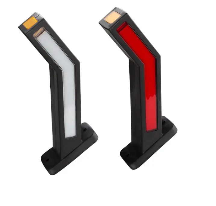 Set 2x Lampi coarne gabarit led, stanga dreapta, lumina alba, rosie, galbena 12-24V, 24 cm [5]