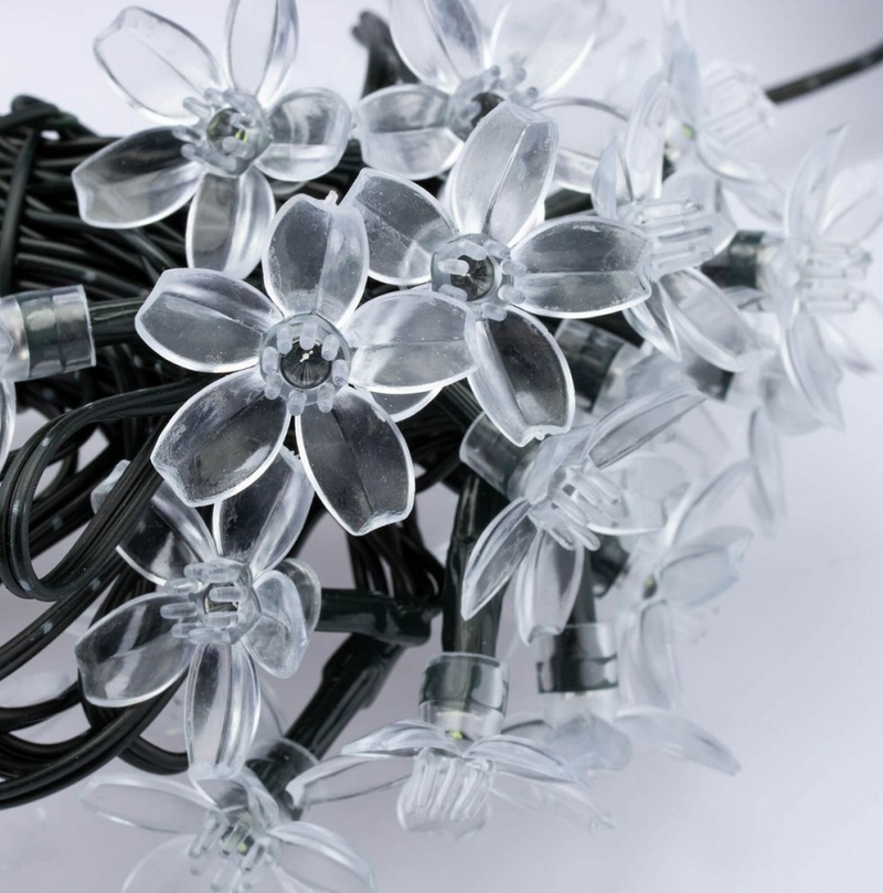 Set 2 x Instalatie Solara de Gradina Flori de Cires cu 50 LED-uri, multicolor, 5 metri [6]