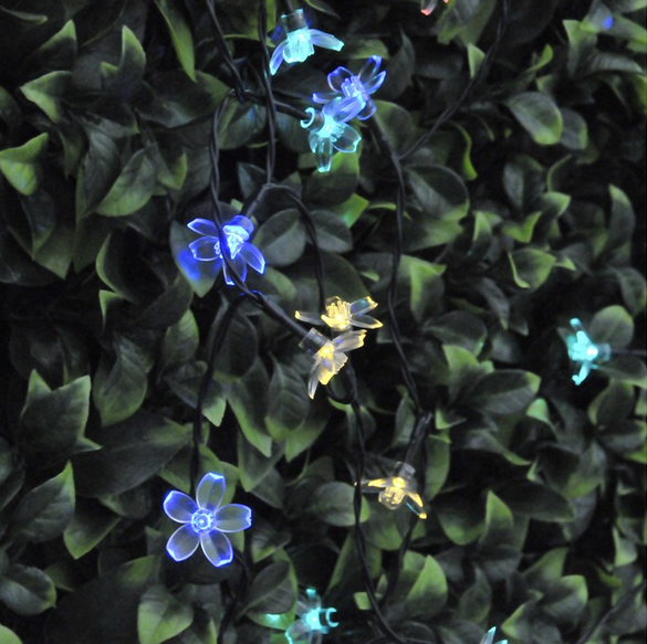 Set 2 x Instalatie Solara de Gradina Flori de Cires cu 50 LED-uri, multicolor, 5 metri [7]