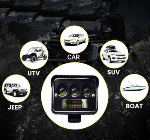 Set 2 x Proiector auto LED off road, 78W, 3200LM [5]