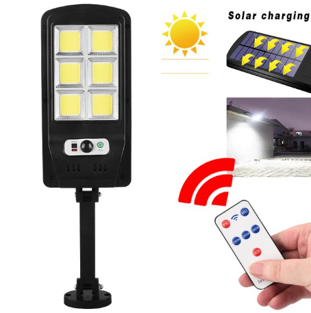 Set 2x lampa solara 120LED, senzor de miscare, telecomanda [3]