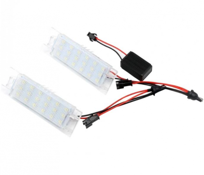 Set 2x lampi LED numar dedicate Opel Astra H Astra J Corsa D Corsa C Insignia Zafira B Vectra Meriva [3]