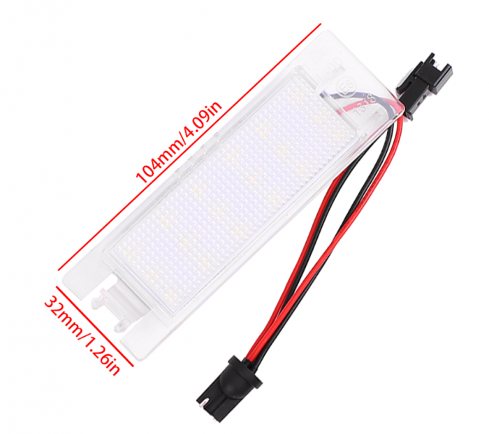 Set 2x lampi LED numar dedicate Opel Astra H Astra J Corsa D Corsa C Insignia Zafira B Vectra Meriva [6]