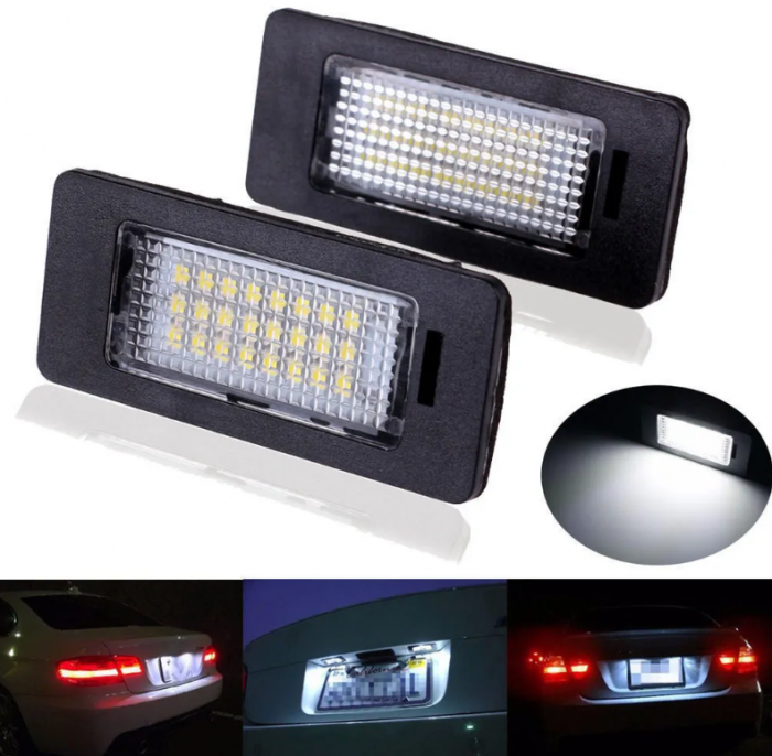 Set 2X Lampi LED numar pentru BMW E39, E82, E90, E91, E92, E93, E88 [2]