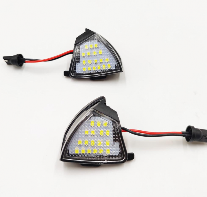 Set 2x lampi LED oglinda lumina exterioara VW Golf 5 MK5 Passat B6 Eos Golf 6 Variant Sharan MK2 7N [2]