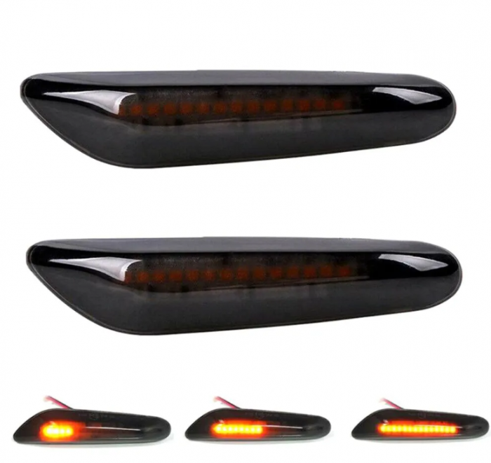 Set 2x LED Semnalizare Dinamica Secventiala BMW E60 E90 E91 E92 E93 E46 E82 [4]
