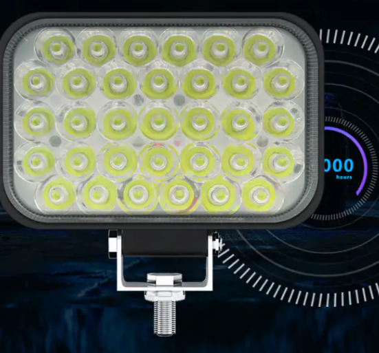 Set 2x Proiectoare LED auto OFF-ROAD 4 inch 99W 33LED, 12V-24V, 6000K, carcasa aluminiu, 8000Lm [4]