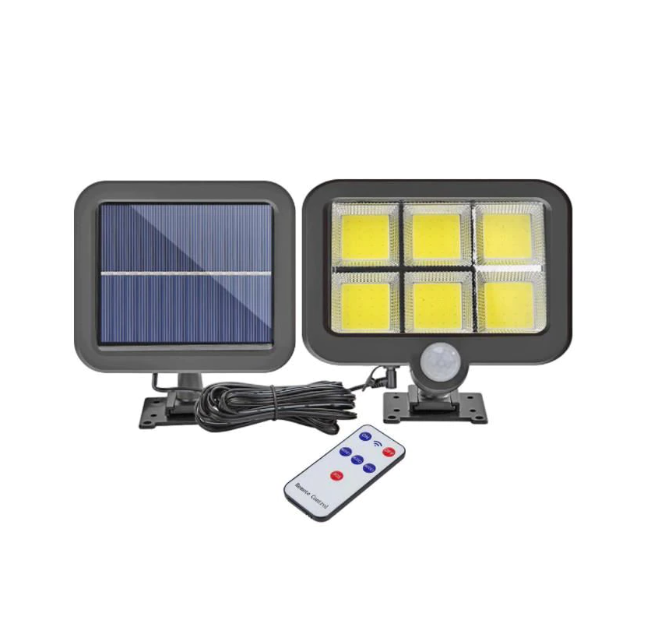 Set 4 Lampa 120 Led Cob putere 50W cu incarcare solara Waterproof IP65 si senzor de miscare [4]