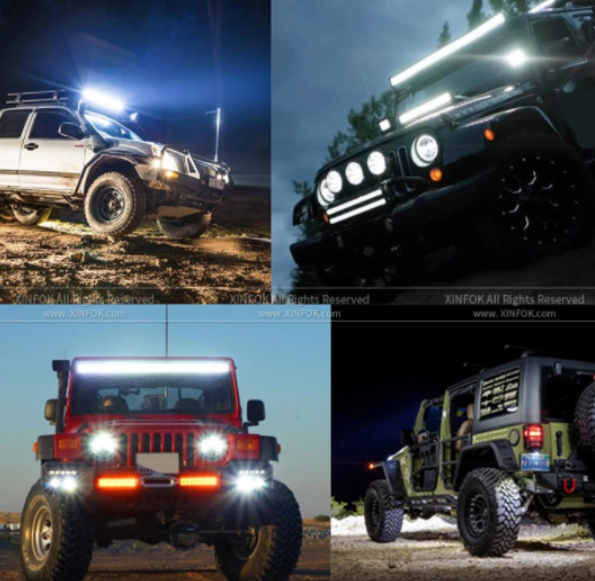 Set 4 x proiector LED auto offroad 48W, carcasa aluminiu, 12-24V [4]