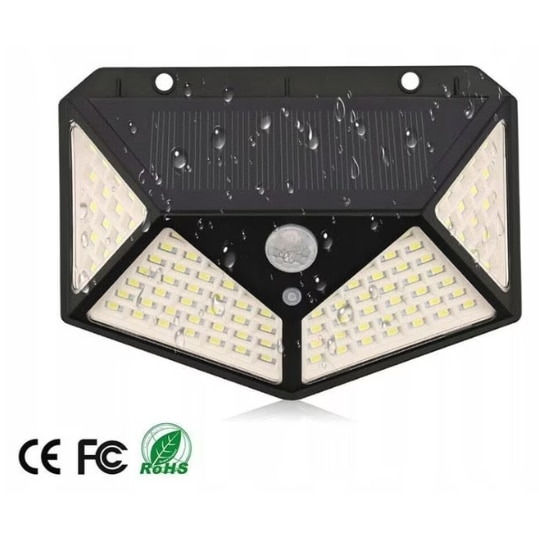 Set 5 lampi cu incarcare solara, cu senzori de amurg, miscare si lumina, 3 trepte de iluminare, 100 x LED, BZRSH [3]