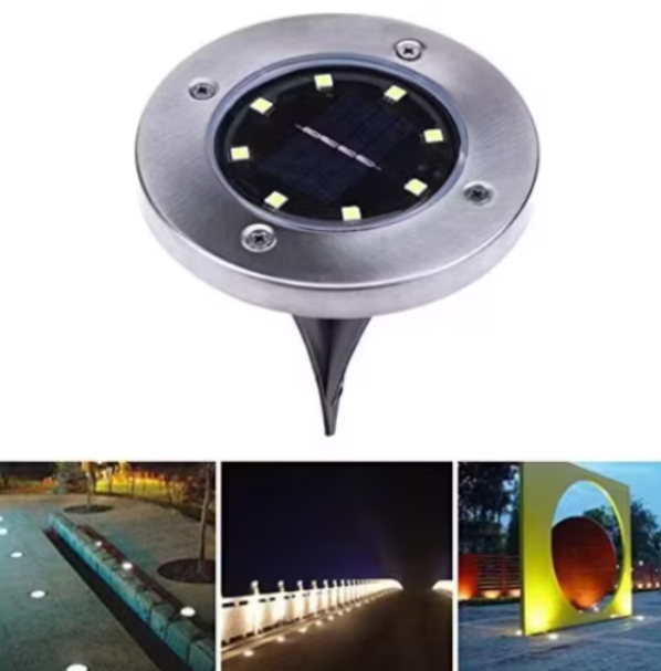 Set 6x Lampa Cu Incarcare Solara Rapida SI Timp Mare De Utilizare, Tip Spot Cu 8 Leduri, Pentru Gradina, WaterProof, IP65, Carcasa Din Metal Rezistent [3]