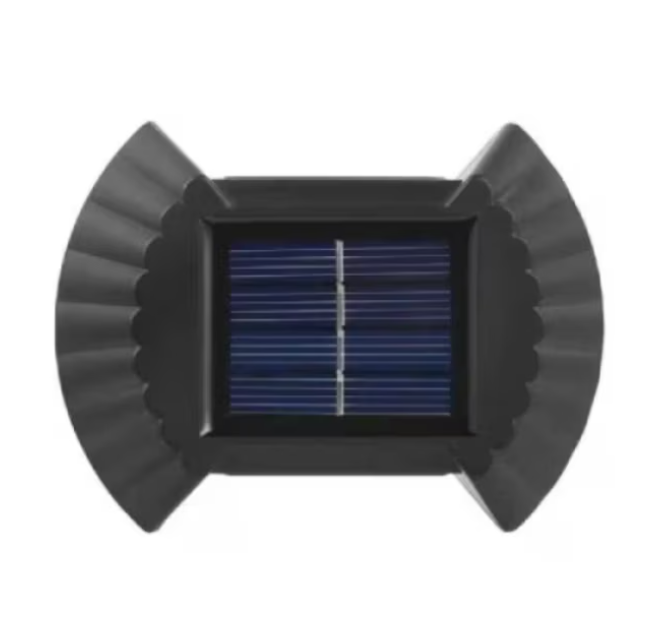 Set 4 lampi LED solare cu lumina bidirectionala pentru garduri, scari exterioare, senzor de lumina calda [3]