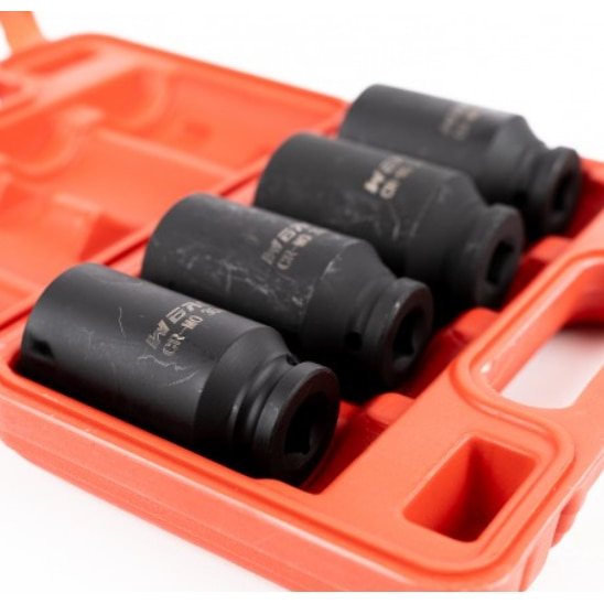 Set chei tubulare impact, 4 piese 30, 32, 34, 36 mm, prindere 1/2, BZRSH [2]