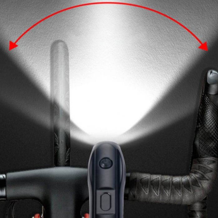 Set de lumini LED fata-spate pentru bicicleta, reincarcabile USB [5]