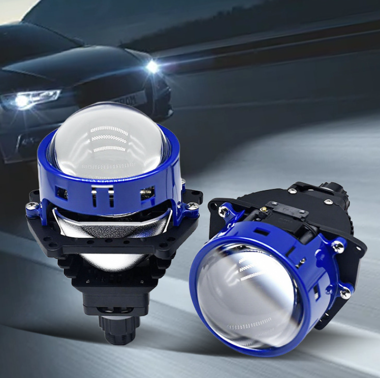 Set 2 lupe BI LED 3.0 Inch  Faza scurta / lunga 180W/210W 20000LM, [4]