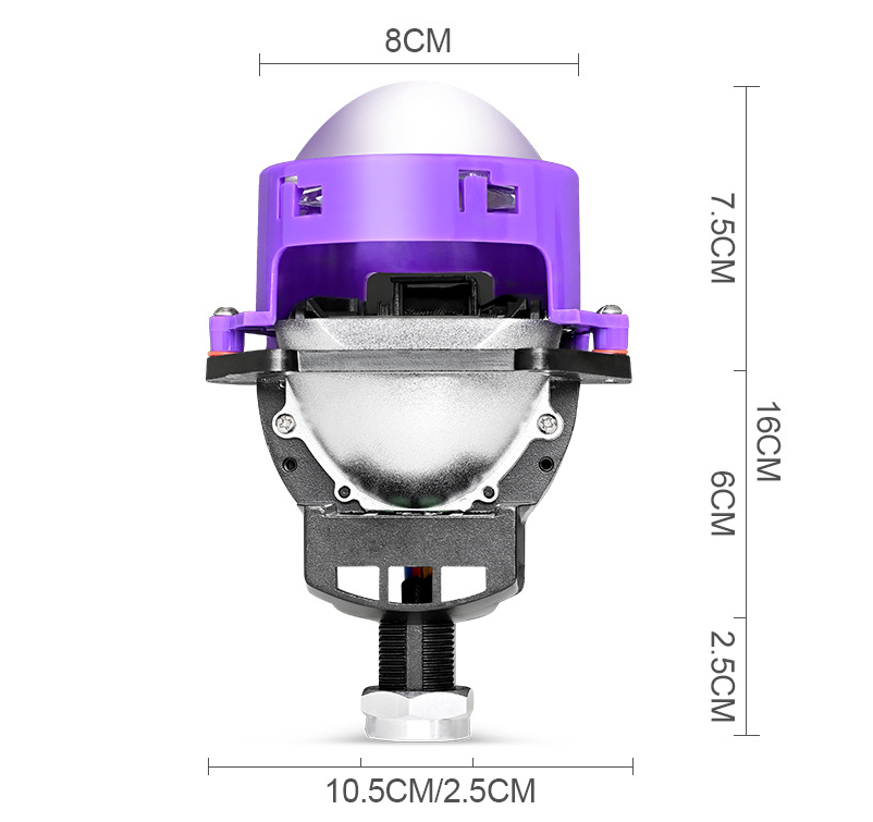Set 2 lupe BI LED 3.0 Inch  Faza scurta / lunga 180W/210W 20000LM, [5]