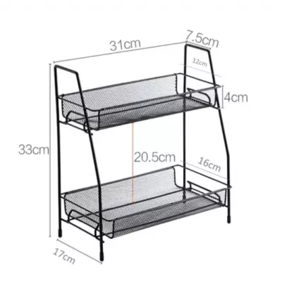 Suport organizator din metal cu 2 etajere [3]