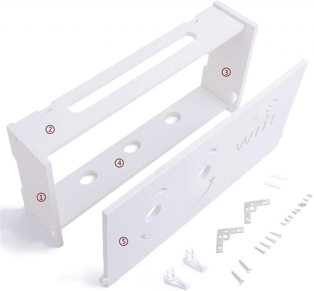 Suport router wireless pentru mascare fire si echipament WIFI, alb [3]