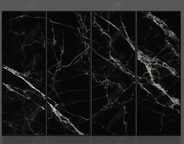 Tapet autoadeziv tip marmura, negru, 60x 300 cm [4]