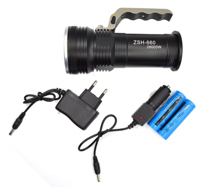 Lanterne - Lanterna de mana ZSH, LED, incarcare priza, bricheta auto, 20W, 800LM