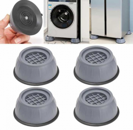 Casa si gradina - Set 4 picioruse, anti-zgomot si antiderapante, suporti amortizare vibratii masina de spalat, amortizoare uscator de rufe, frigider, mobilier
