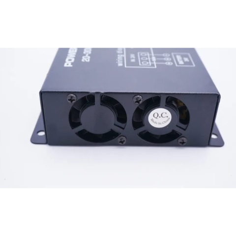 Convertor 24V in 12V 80A cu 2 Ventilatoare,  Pentru Camioane, Auto, Tir, Utilaje, Protectie Suprasarcina, Rezistent la Apa si Socuri, Putere Continua 700W, Instalare Usoara, Performanta Ridicata, Tens [2]
