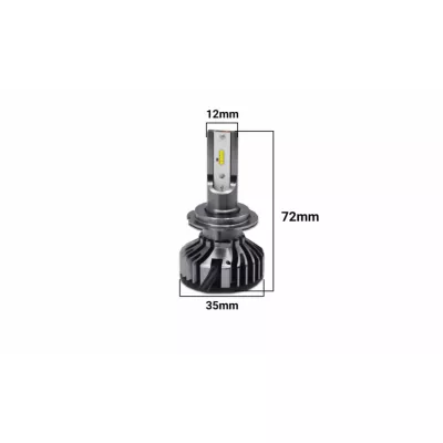 Set 2 becuri LED auto F2 H7, 100W, ventilator, 6000K, 12000LM [1]