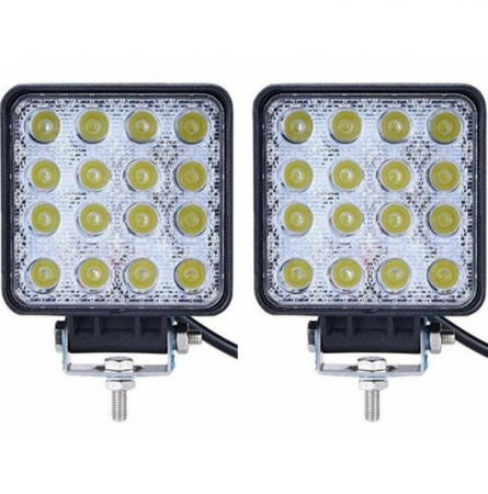 Auto - Set 2 x Proiector LED auto offroad 48W