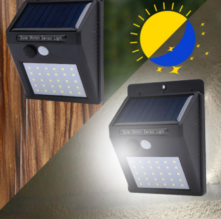 Set 5 Lampi Solare cu 30 LED, senzor de miscare si senzor de lumina [2]