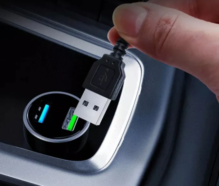 Banda auto LED RGB, conectare USB cu telecomanda pe fir [3]